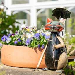 Pair Of Upcycled Metal Cat Ornaments - thumbnail 3
