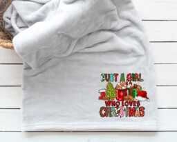 Personalized Christmas Blanket - Festive Movie Watching - thumbnail 1