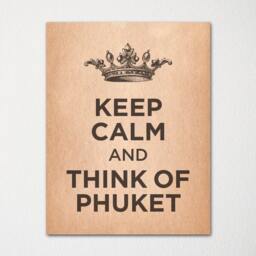 Keep Calm & Think Of Phuket Thailand- Any Location Available - Fine Art Print Choice Color Purchase 3 Receive 1 Free - thumbnail 3