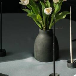 Large Minimal Concrete Vase, A Statement Piece For The Home & Perfect Dried Or Real Flowers - thumbnail 3