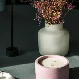 Large Minimal Concrete Vase, A Statement Piece For The Home & Perfect Dried Or Real Flowers - thumbnail 2