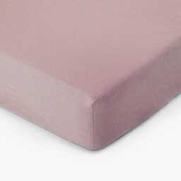 Woodrose Linen Fitted Sheet - Dusty Pink Bedding Queen King Deep Pocket Bed Soft Stonewashed Moisture Wicking Oeko - thumbnail 2
