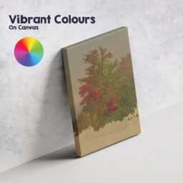 Vibrant Autumn Foliage Tree Study Impressionist Painting Canvas Wall Art Print Decor Picture Ready To Hang - thumbnail 4