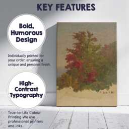 Vibrant Autumn Foliage Tree Study Impressionist Painting Canvas Wall Art Print Decor Picture Ready To Hang - thumbnail 2