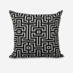 Black Pillow Cover, Unique Cushion Covers - thumbnail 1