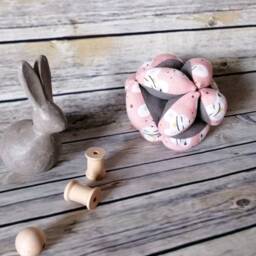 Pink & Gray Motility Ball With Mice - thumbnail 1