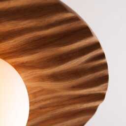 Porth Pendant Light in Solid Oak - thumbnail 2