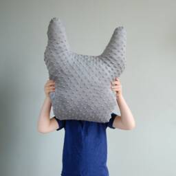 Printed Black & White Frenchie Pillow/French Bulldog Svg Design/Frenchie Mom Gift/French Pillow/Dog Pillow/Animal Plush/stuffed Toy - thumbnail 2