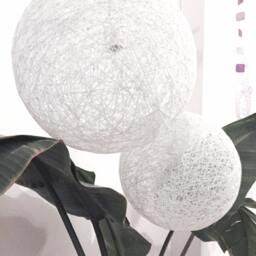 "3 Pendant Lights, Lamps, Modern Lighting, Ceiling Chandelier Pendant Lamps - Sphere - 2x14"" & 1x20" - thumbnail 3