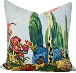 Thibaut Orleans Turquoise Double Sided Cushion Cover Pillow Cover