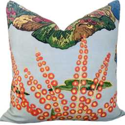 Thibaut Orleans Turquoise Double Sided Cushion Cover Pillow Cover - thumbnail 2