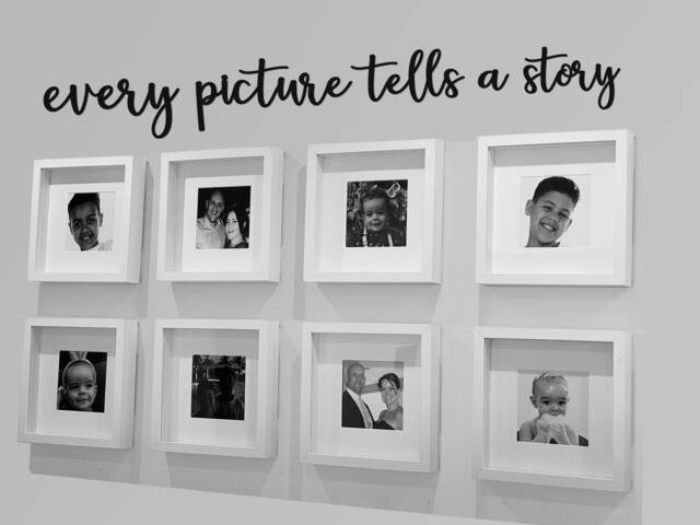 Every Picture Tells A Story Wooden Words Wall Art - image 1