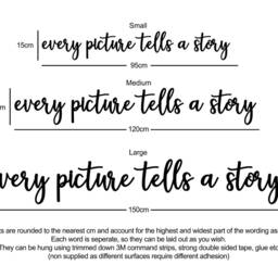 Every Picture Tells A Story Wooden Words Wall Art - thumbnail 3