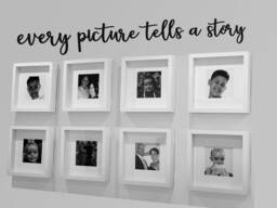 Every Picture Tells A Story Wooden Words Wall Art - thumbnail 1