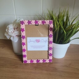 Colourful Wooden Polka Dot Star Shaped Button Photo Frame 4 X 6 Inches - thumbnail 3