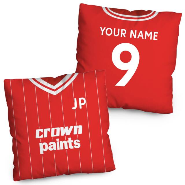 Liverpool - 1981 Home Shirt Retro Football Cushion 45cm - image 1