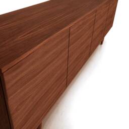 Mid-Century Sideboard, Dresser, Commode, Credenza Made Of Oak Veneer - Teak Colour Livlo T-S08 - thumbnail 4