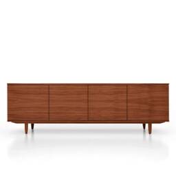 Mid-Century Sideboard, Dresser, Commode, Credenza Made Of Oak Veneer - Teak Colour Livlo T-S08
