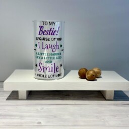 Best Friend Gift, Candle, To My Bestie, Happy Birthday Candle Holder, Gift For & Holder - thumbnail 3