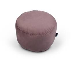 Luxury Velvet Round Pouffe Ottoman Living Room Low Seat - 45cm X 25cm