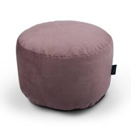 Luxury Velvet Round Pouffe Ottoman Living Room Low Seat - 45cm X 25cm - thumbnail 3