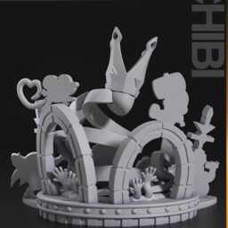 Paper Mario 3D Printed Figure Chibi - thumbnail 3