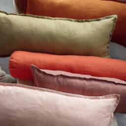 Lumbar Pillow Cover, Extra Long Throw Custom Size Linen Pillowcase, Throw Pillows Covers, Case - thumbnail 2