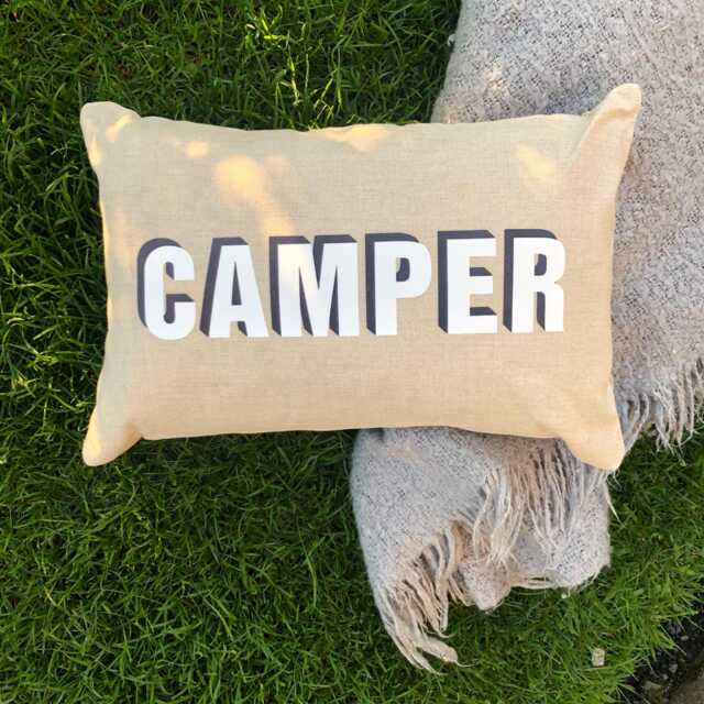 Personalised Modo Word Linen Cushion/ Made in Yorkshire /Typographic Scatter Cushion - image 1