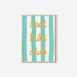 Cool Kids Club Print, Nursery Playroom Wall Decor - thumbnail 1