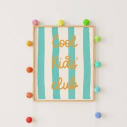 Cool Kids Club Print, Nursery Playroom Wall Decor - thumbnail 3