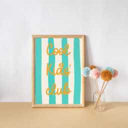 Cool Kids Club Print, Nursery Playroom Wall Decor - thumbnail 2