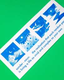 Sonder Illustration Landscapes & Nature Mini Risograph Quote Print Strip - thumbnail 1