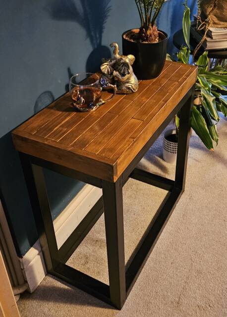 Handmade Reclaimed Wood Side Table Living Room End Table - image 1