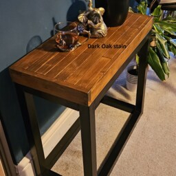 Handmade Reclaimed Wood Side Table Living Room End Table - thumbnail 3