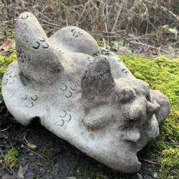 Stone Garden Large Lying Dragon Cute Statue Detailed Ornament Gift - thumbnail 3