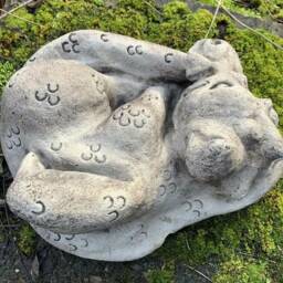Stone Garden Large Lying Dragon Cute Statue Detailed Ornament Gift - thumbnail 4