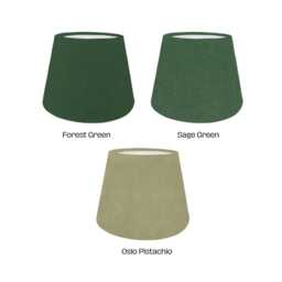 Handmade Green Fabric Empire Lampshade, Modern Interior Decor, Sage, Pistachio Or Forest - thumbnail 2