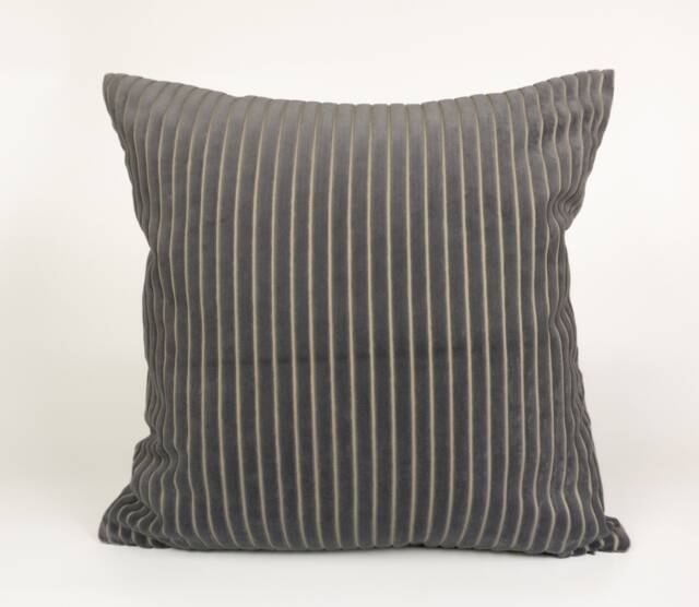 Extra Thick Jumbo Cord Velvet Grey Cushion Covers - Pillow Covers, Corduroy Home Decor - All Sizes - image 1