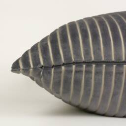 Extra Thick Jumbo Cord Velvet Grey Cushion Covers - Pillow Covers, Corduroy Home Decor - All Sizes - thumbnail 2