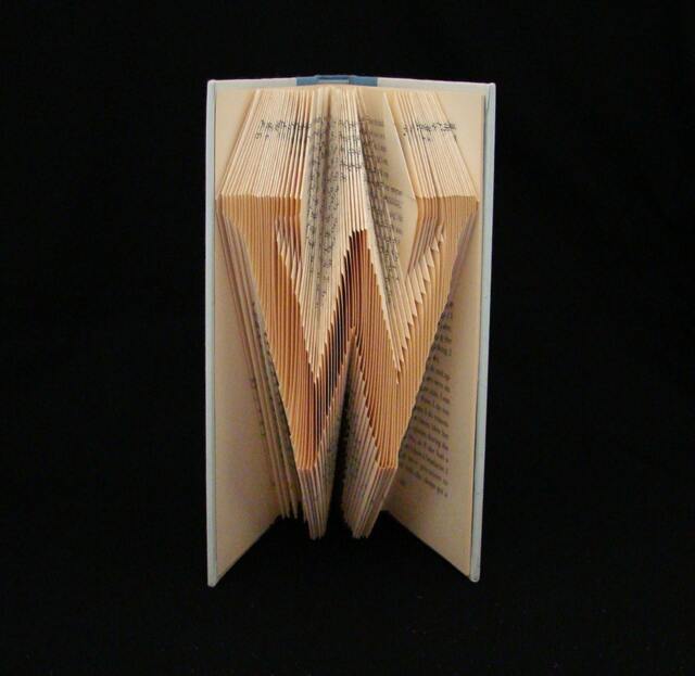 W Monograms Folded-Book Art Sculpture - image 1