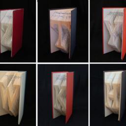 W Monograms Folded-Book Art Sculpture - thumbnail 4