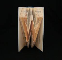 W Monograms Folded-Book Art Sculpture - thumbnail 1