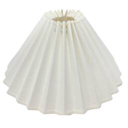 Pleated Lampshade - Linen Natural Flat Bottom Lamp Or Pendant Light - thumbnail 3