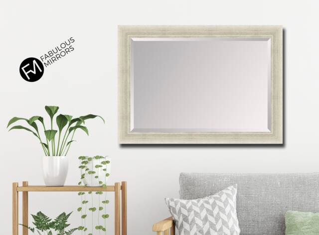 Large Antique Silver Framed Mirror Modern Contemporary Elegant Hamilton Wall - Choice Of Size Premium Quality Free P&p - image 1
