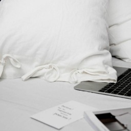 White Duvet Cover With Knot Ties, Natural Linen Bedding, Twin, Queen, King, California King Or Custom Size - thumbnail 2