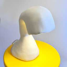 Space Invader Line By Studio Chora, Table Lamp, Limestone Plaster, in Stock - thumbnail 3