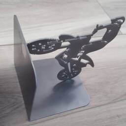 Dirt Bike Bookends. Metal Boy Home Decor. Birthday Or Christmas Gift - thumbnail 3
