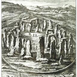 stonehenge Art Print, Sacred Prehistoric Site From An 1720S Old Engraving - thumbnail 2