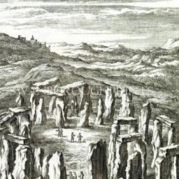stonehenge Art Print, Sacred Prehistoric Site From An 1720S Old Engraving - thumbnail 3