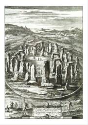 stonehenge Art Print, Sacred Prehistoric Site From An 1720S Engraving
